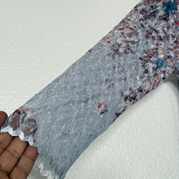 Komarov Dress Women 3X Ruffle Lace Sleeve Charmeuse Cocktail Party Formal - Picture 5 of 15